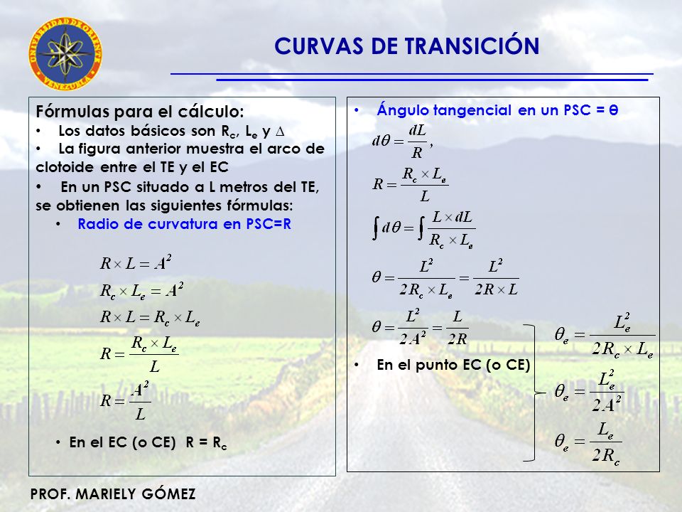 Curvas De Transici N Clotoide Enlace Ppt Video Online Descargar